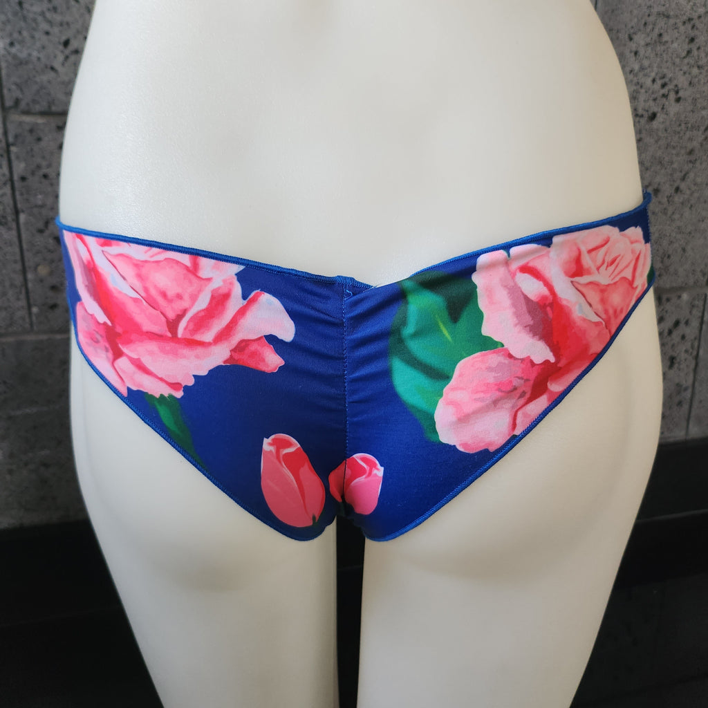 Loco Boutique Roses Cinched Back Swim Bottom-4
