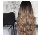 Korean Silk Gradient Long Curly Hair Wig