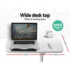 NNEDSZ  Laptop Table Desk Adjustable Stand - White