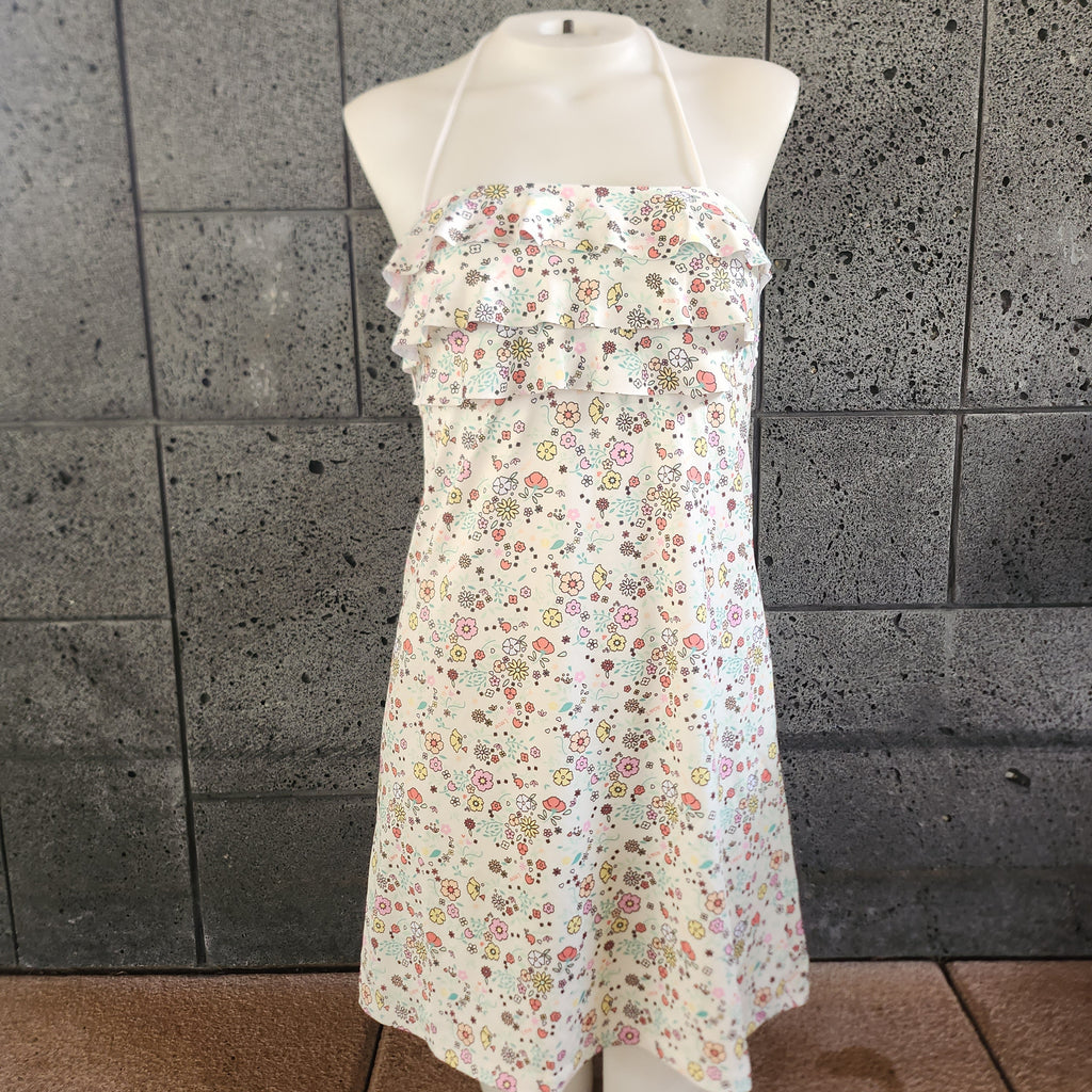 Loco Boutique Little Blossom 3-Tier Ruffled Front Dress-1