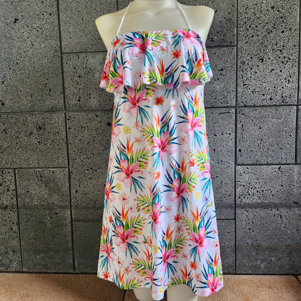 Loco Boutique Floral Flounce Front Short Dress-2