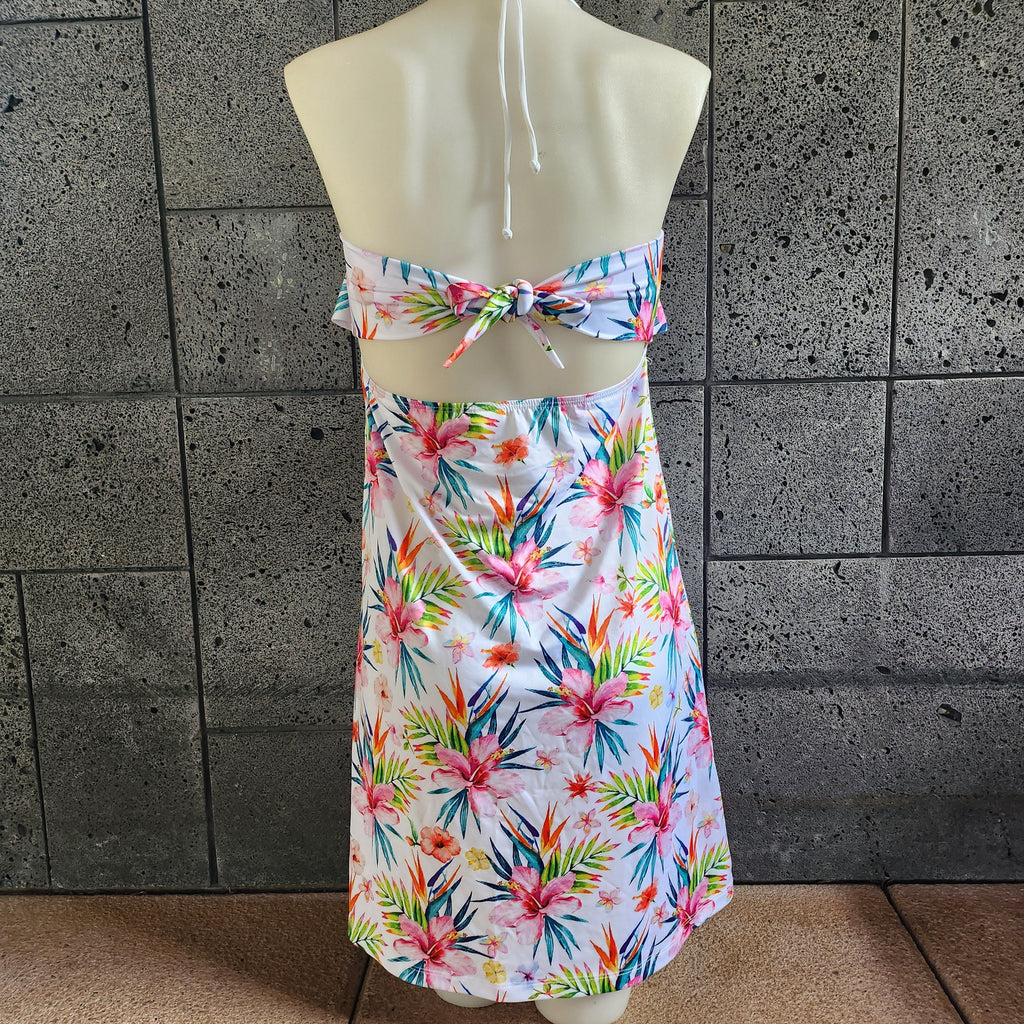 Loco Boutique Floral Flounce Front Short Dress-3