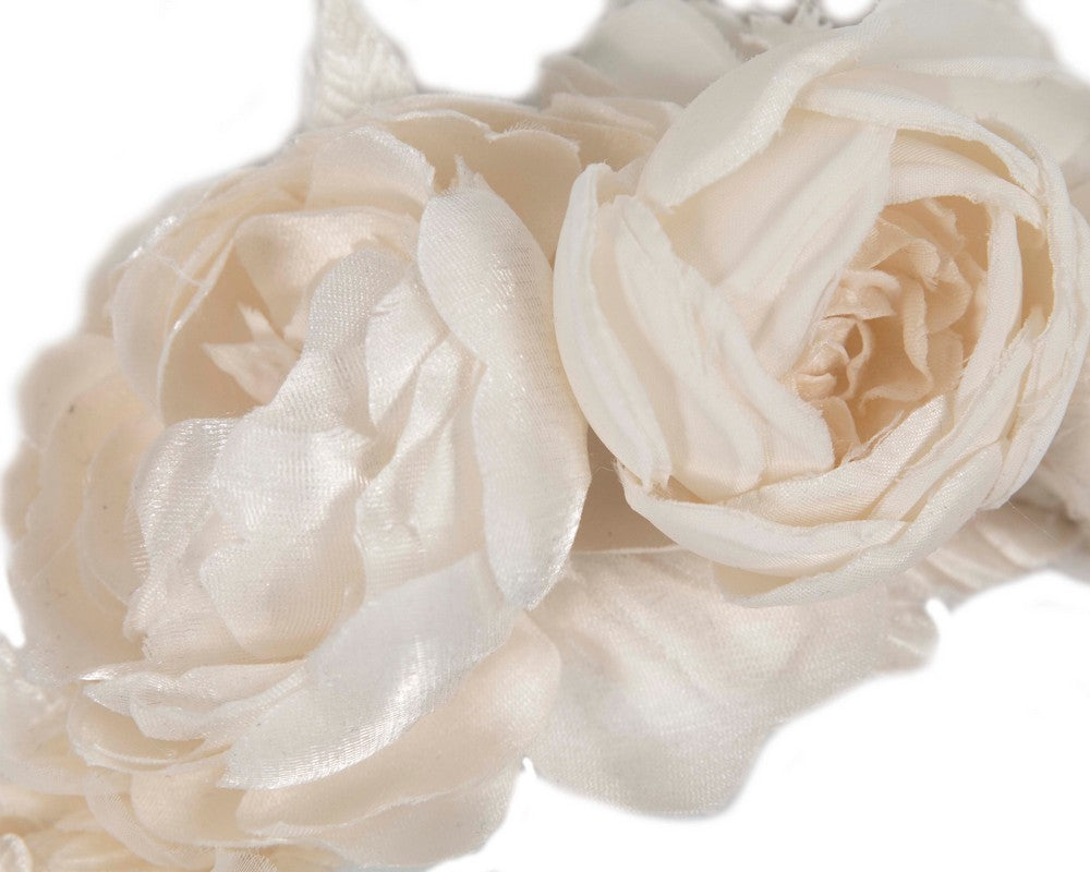 Ivory cream flower headband by Max Alexander