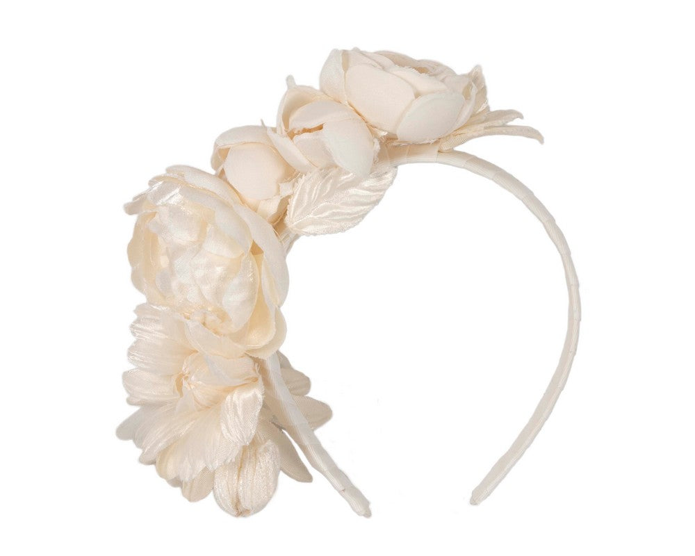 Ivory cream flower headband by Max Alexander