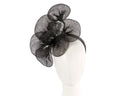 Large black sinamay flower fascinator by Max Alexander MA918-0
