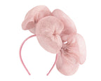 Large dusty pink sinamay flower fascinator by Max Alexander-3