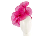 Large fuchsia sinamay flower fascinator by Max Alexander-0