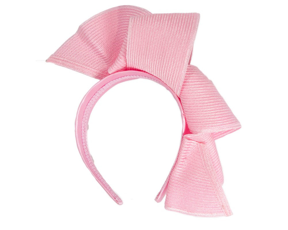 Large pink wave racing fascinator by Max Alexander-3