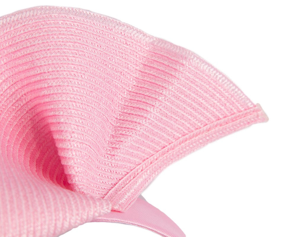 Large pink wave racing fascinator by Max Alexander-2