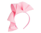 Large pink wave racing fascinator by Max Alexander-1