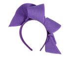 Large purple wave racing fascinator by Max Alexander-3