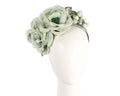 Large green flower fascinator headband by Max Alexander-0