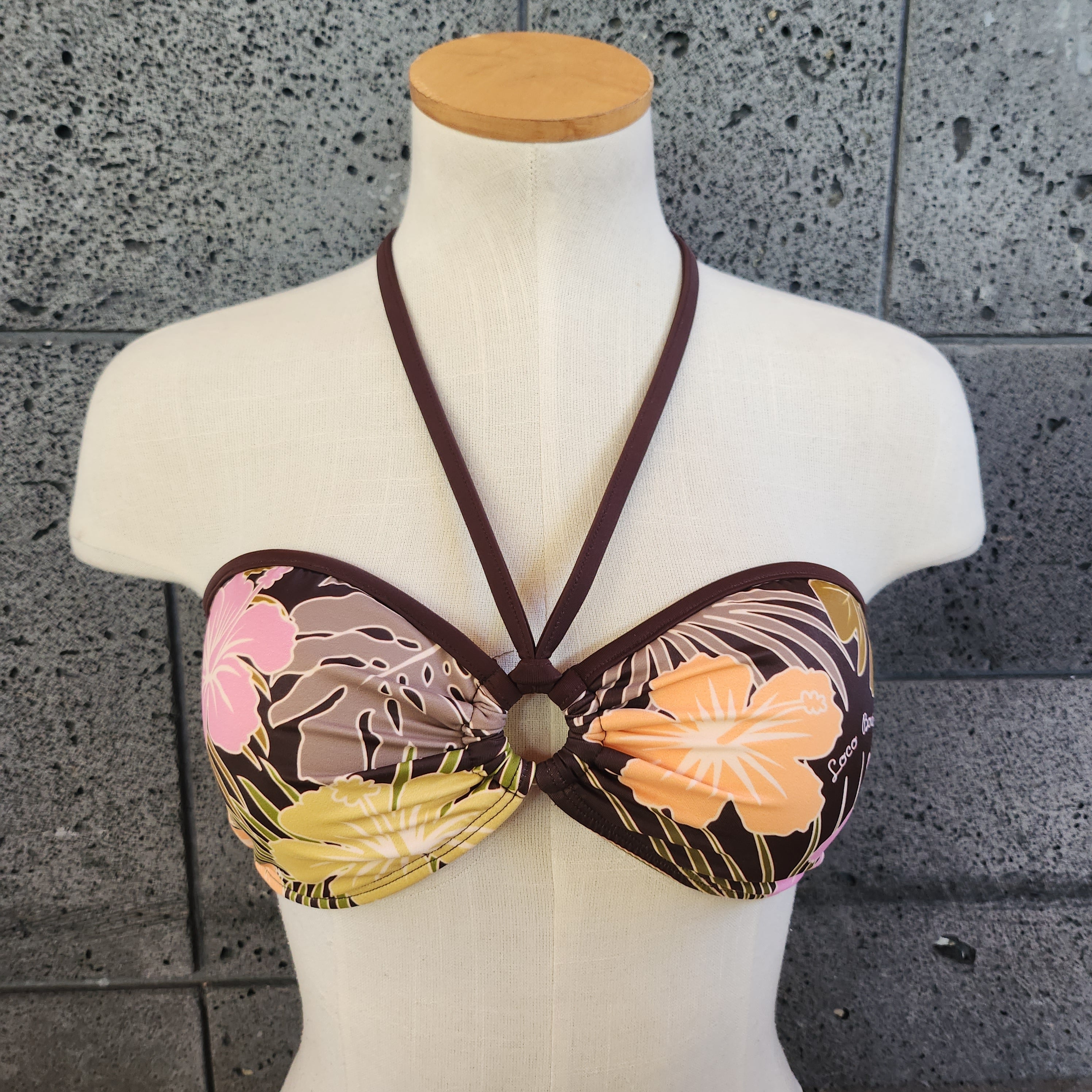 Loco Boutique Hana Bandeau Halter Bikini Top-2