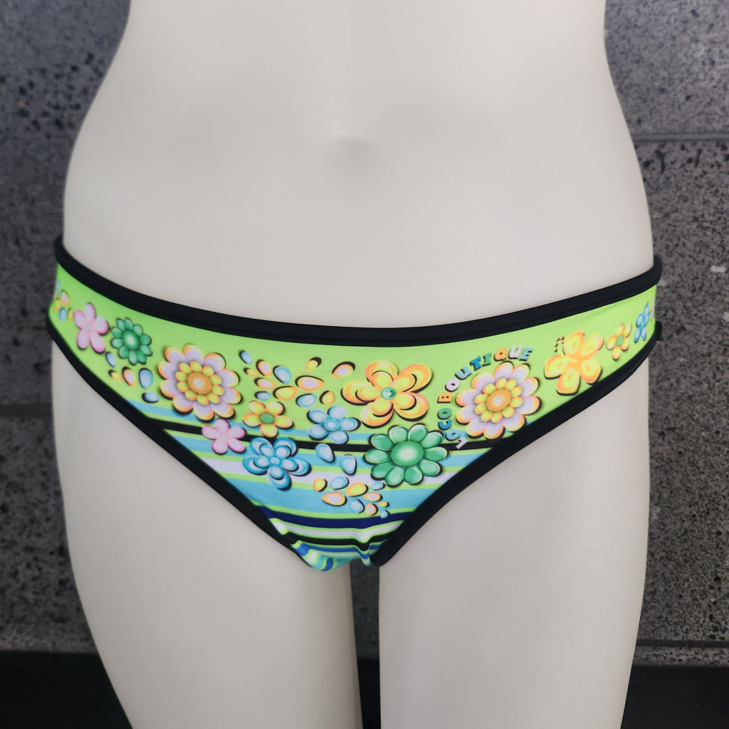 Loco Boutique Flower & Stripe Reversible Bottom-0