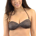 Loco Boutique Burlap Twisted Bandeau-2