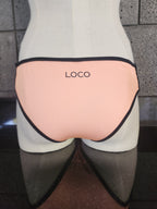 Loco Boutique Neon Black Piping Strappy Sides Bikini Bottom-4