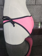 Loco Boutique Neon Black Piping Removable Bows-2