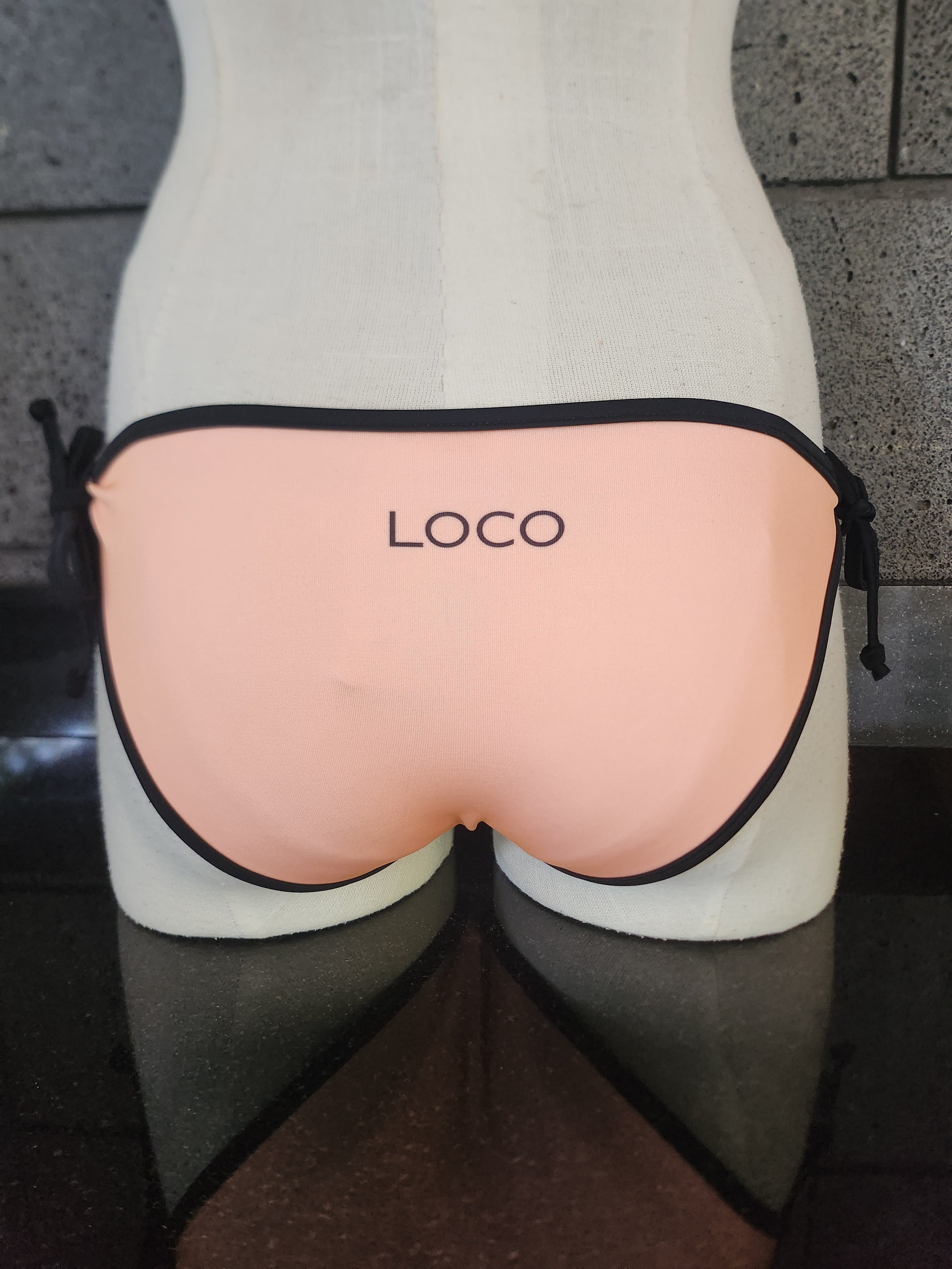 Loco Boutique Neon Black Piping Removable Bows-4