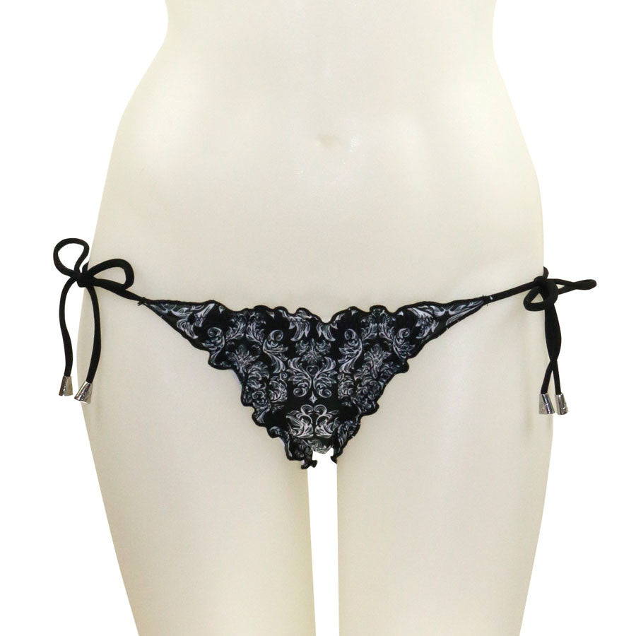 Loco Boutique Damask Cinched Back Lettuce Edge-0