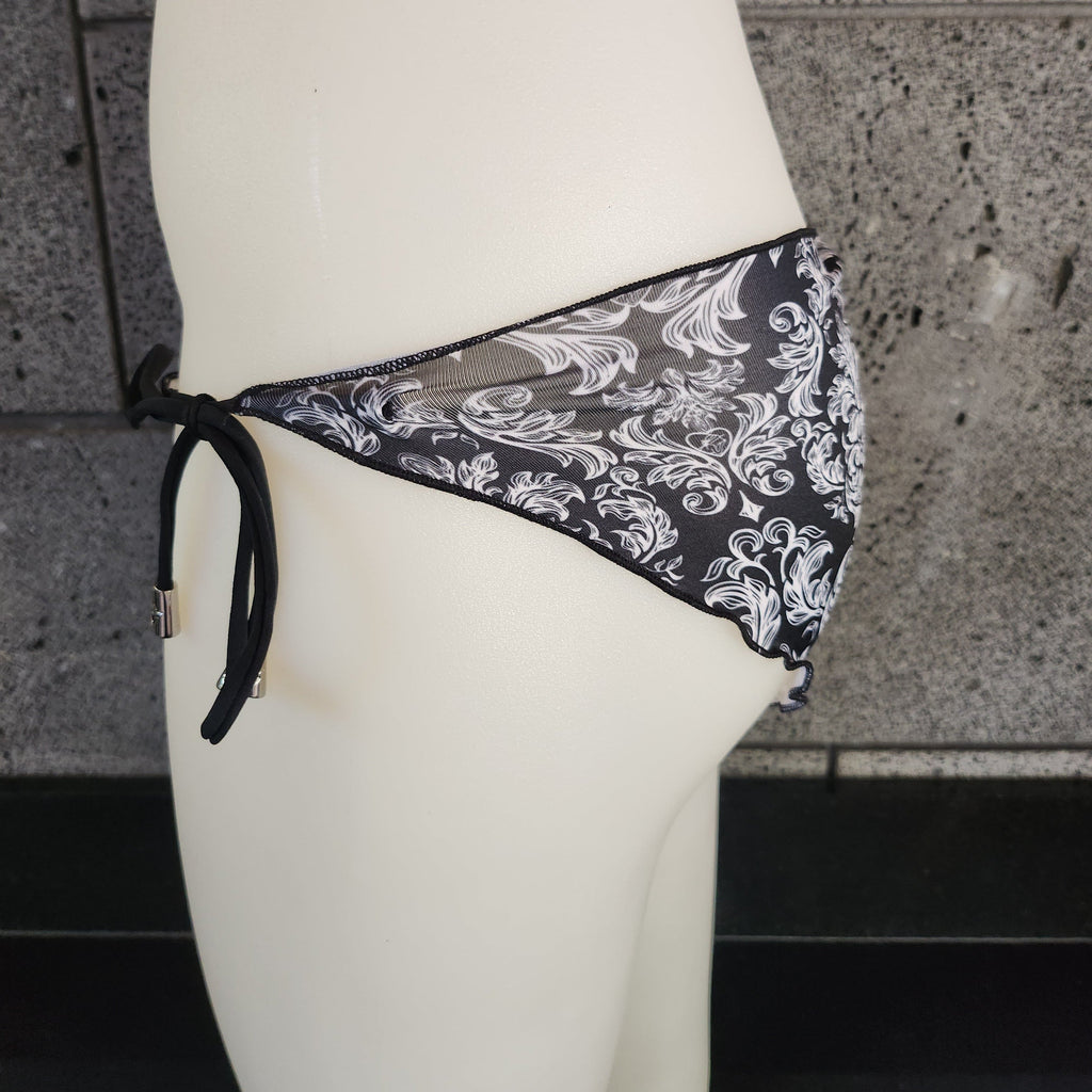 Loco Boutique Damask Cinched Back Lettuce Edge-2