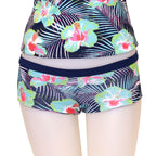 Loco Boutique Blue Flower Reversible Boyshorts-3