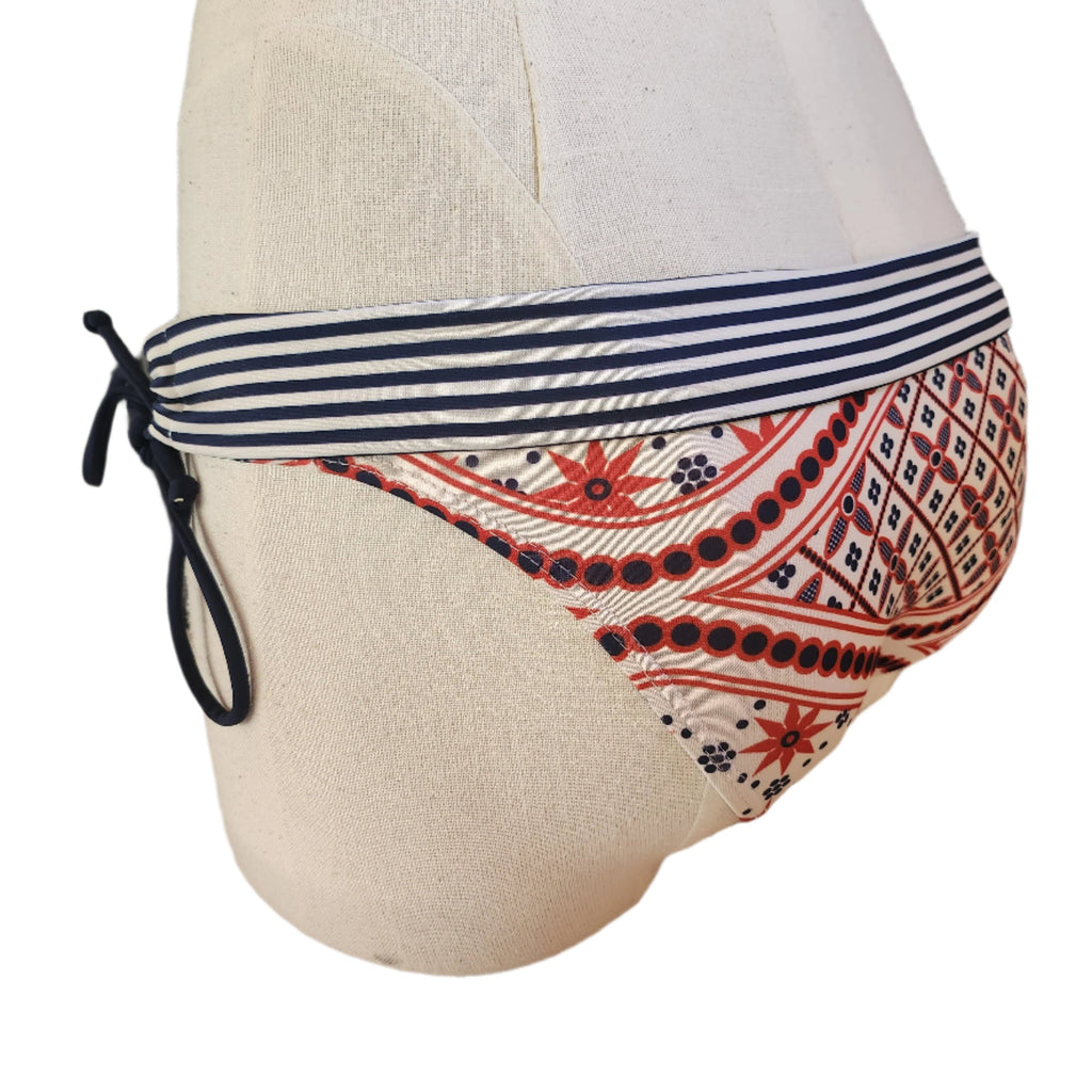 Loco Boutique Batik Stripe Folded Over-3