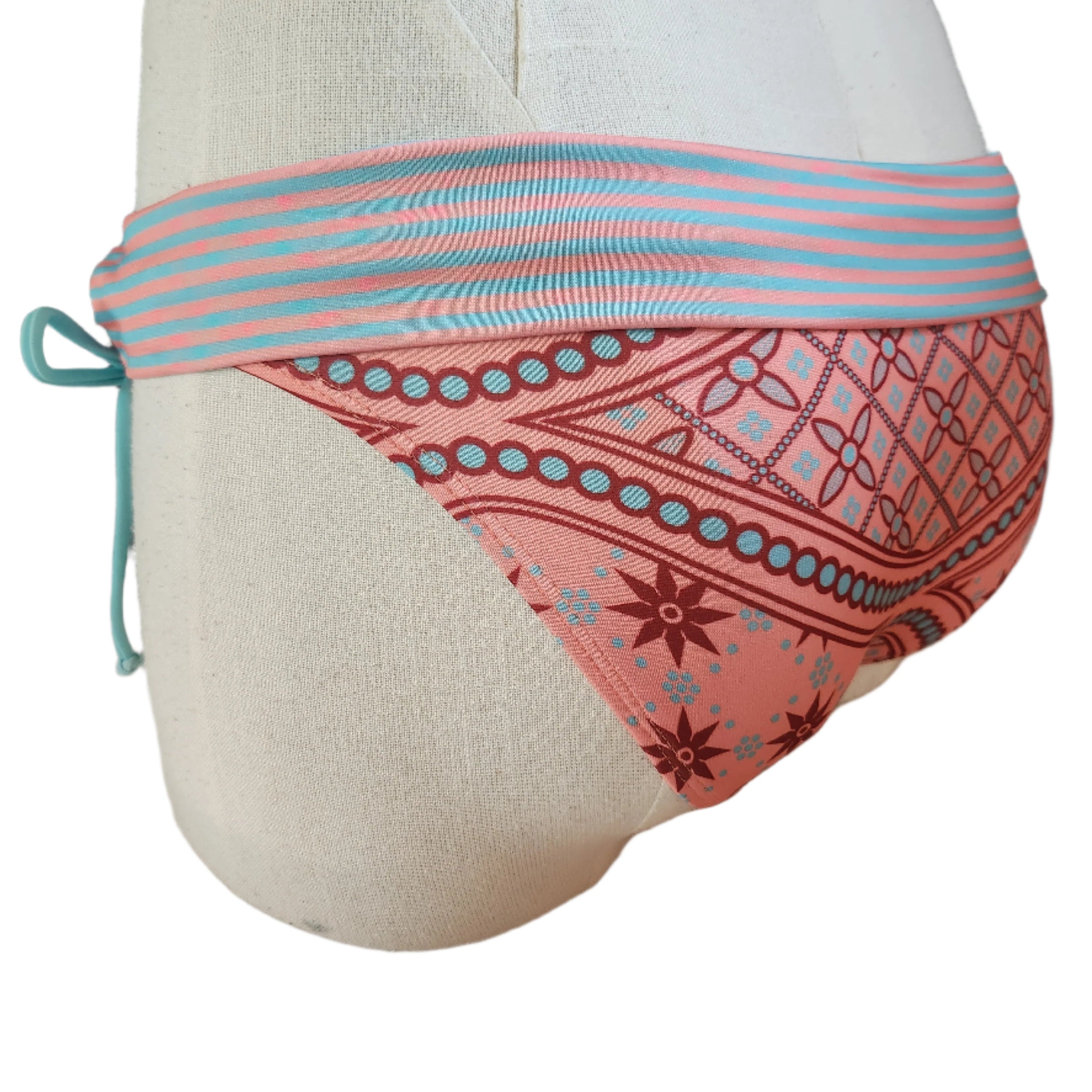 Loco Boutique Batik Stripe Folded Over-2