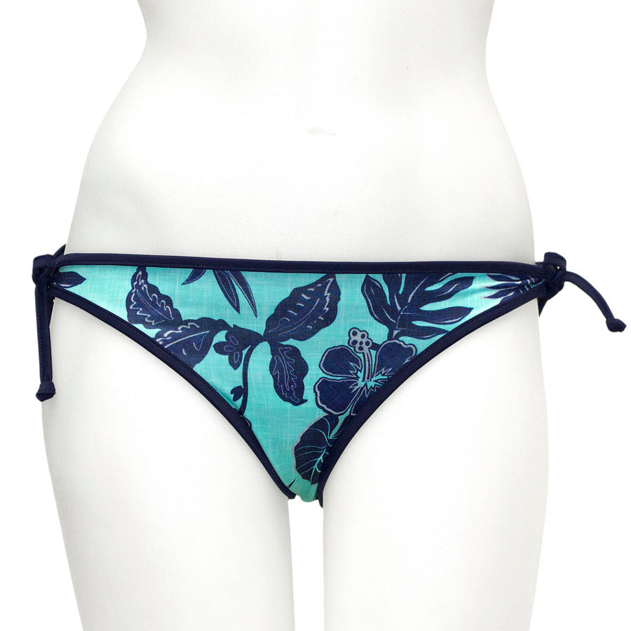 Loco Boutique Thicket Linen Stripe Reversible Bottom Side Ties-0