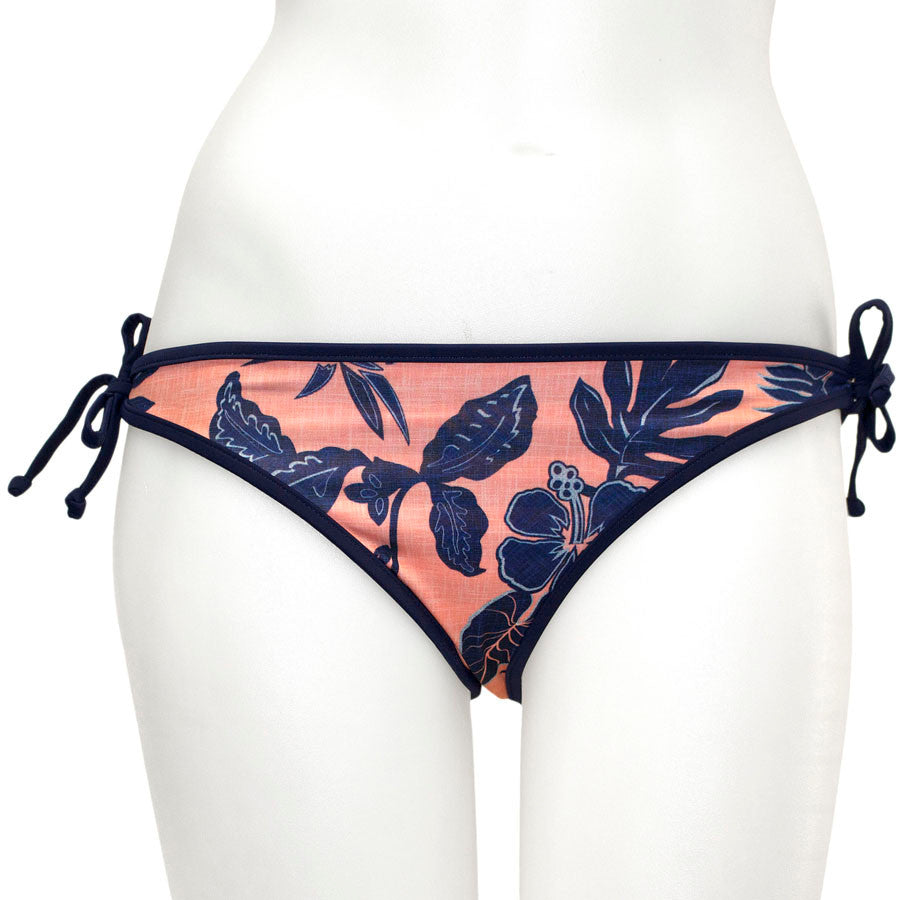 Loco Boutique Thicket Linen Stripe Reversible Bottom Side Ties-1