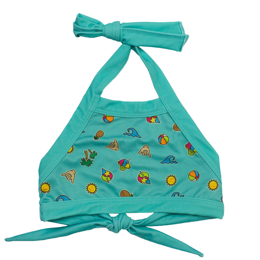 Loco Boutique Shaved Ice Kid's Halter Crop Top