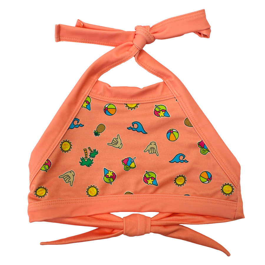 Loco Boutique Shaved Ice Kid's Halter Crop Top