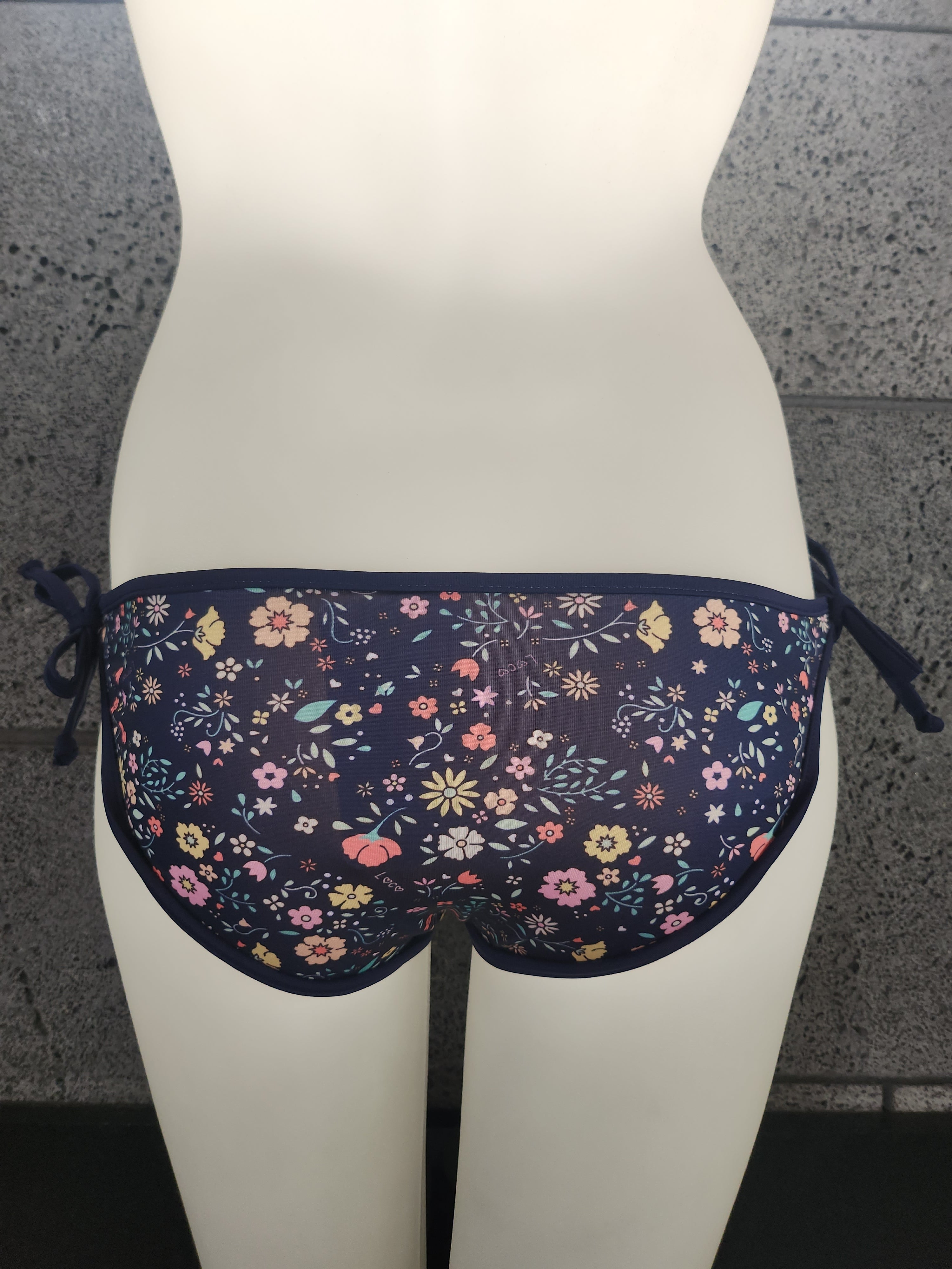 Loco Boutique Little Blossoms Removable Bow Bikini Bottom-4