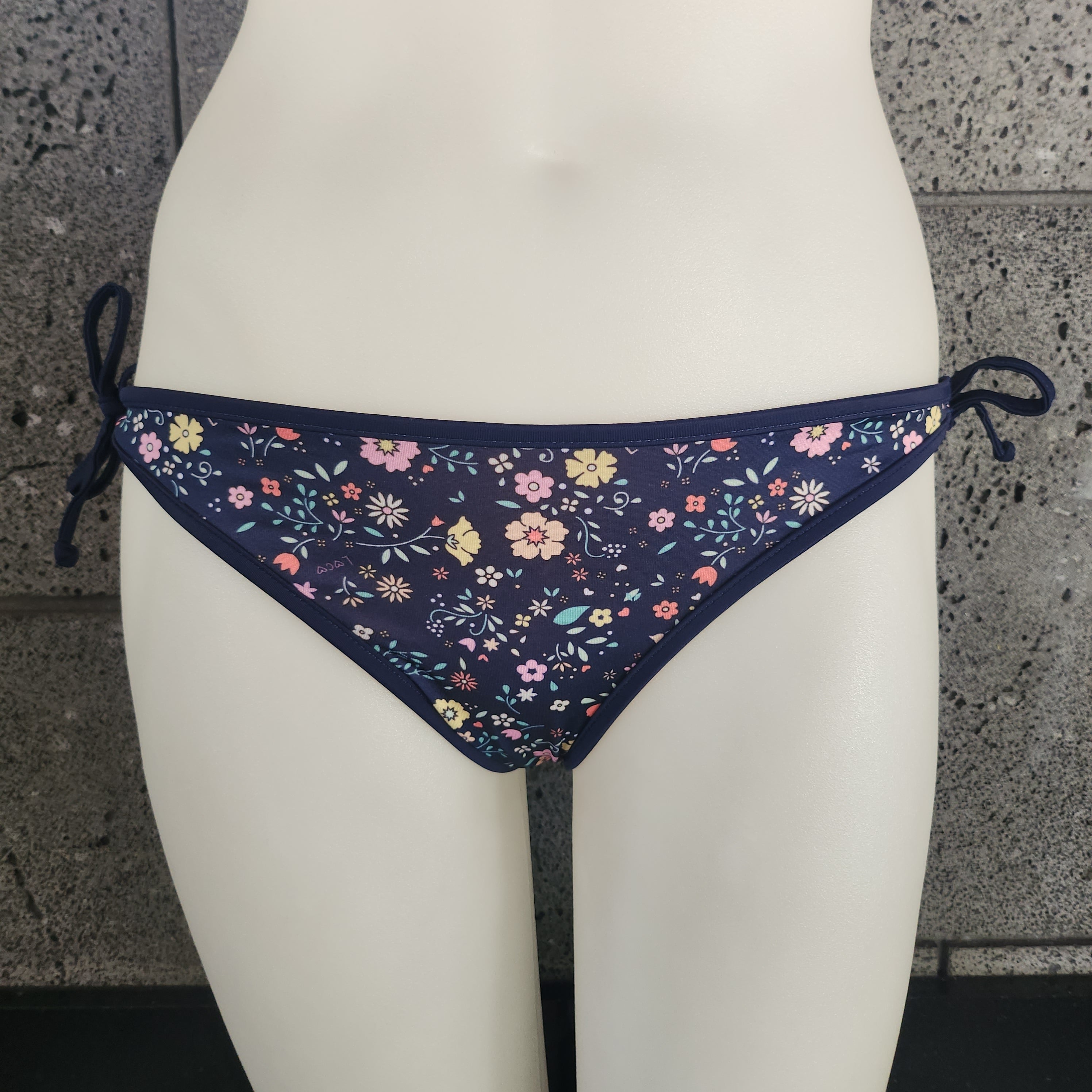 Loco Boutique Little Blossoms Removable Bow Bikini Bottom-3