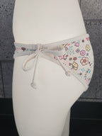 Loco Boutique Little Blossoms Removable Bow Bikini Bottom-2