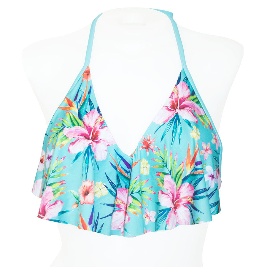 Loco Boutique Floral Flounce Front Tankini Top-2