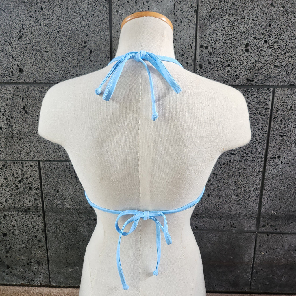 Loco Boutique Palm Leaves Long Flounce Front Underwire Bikini Top