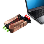 NNEIDS Ultra Silent 7 Laptop Cooling Fan - Portable Ac 220V Bronze-2