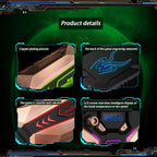 NNEIDS Ultra Silent 7 Laptop Cooling Fan - Portable Ac 220V Bronze-0