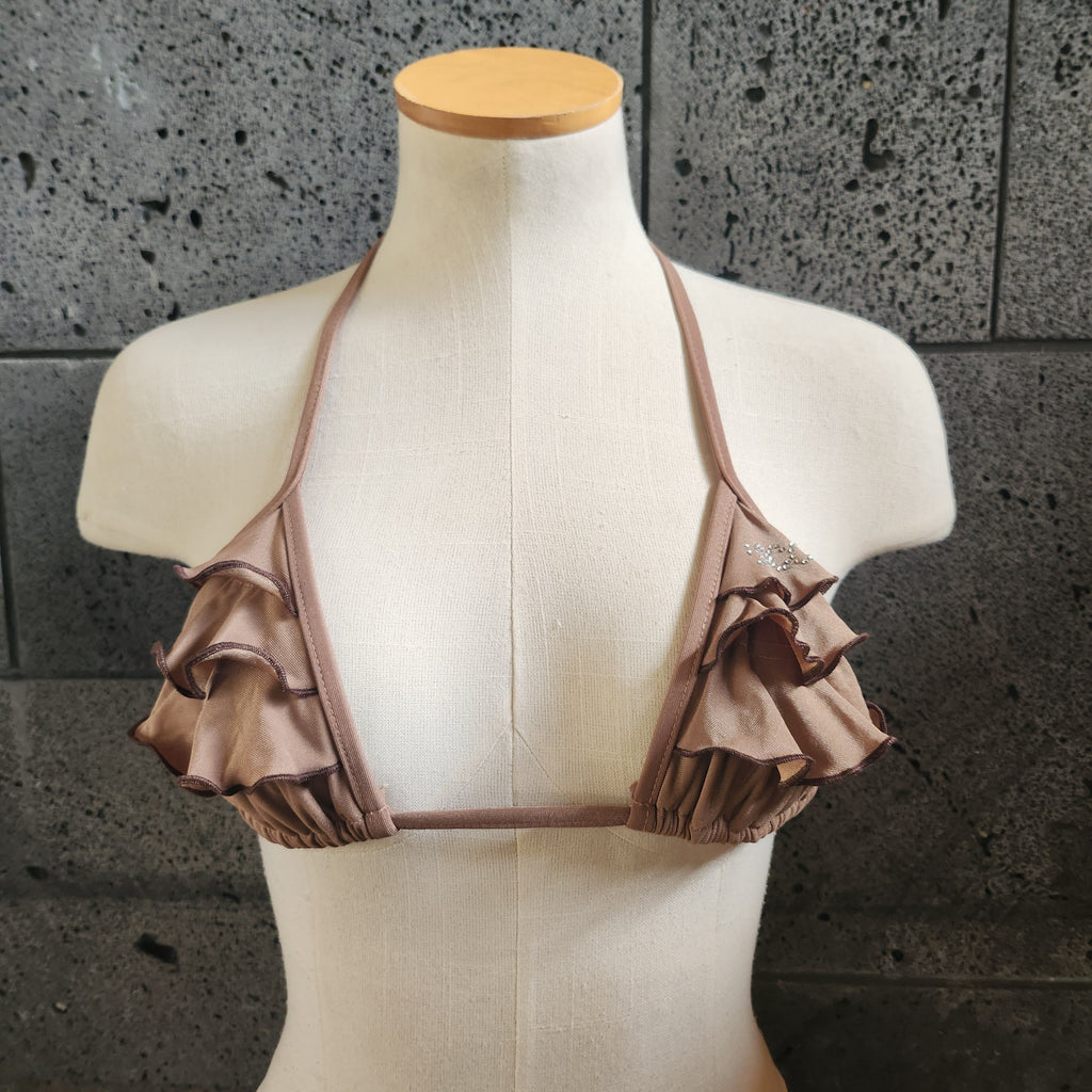 Loco Boutique Ruffle Embellished Triangle