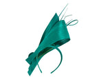 Edgy teal green fascinator by Fillies Collection-3
