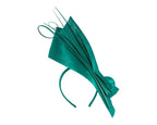 Edgy teal green fascinator by Fillies Collection-1