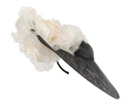 Large black & cream racing fascinator hat by Fillies Collection-1