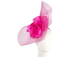 Large fuchsia racing fascinator by Fillies Collection-0