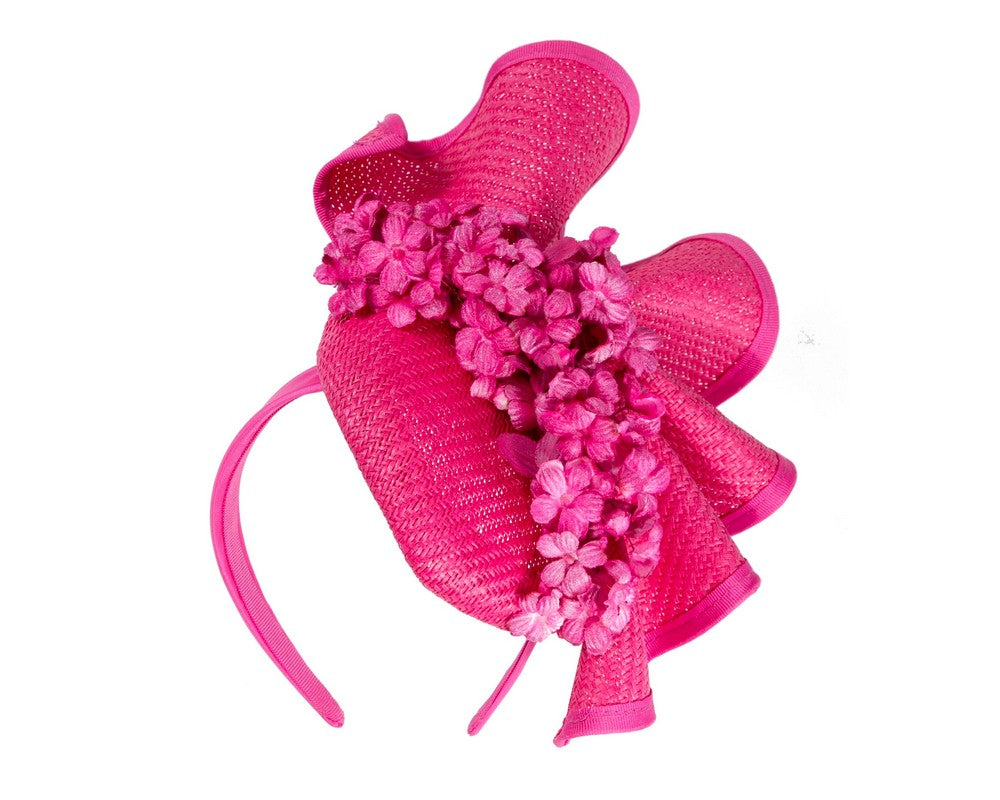 Fuchsia pillbox with flowers by Fillies Collection