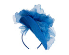 Exclusive blue fascinator with flower by Fillies Collection-5