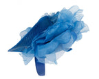 Exclusive blue fascinator with flower by Fillies Collection-2