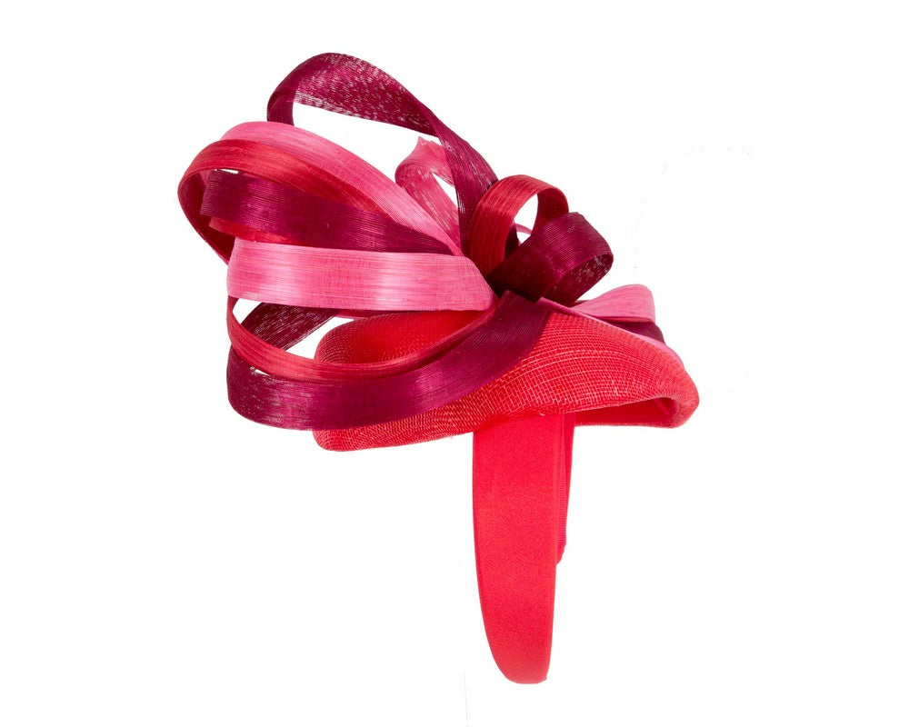 Exclusive multi-colored pillbox fascinator by Fillies Collection