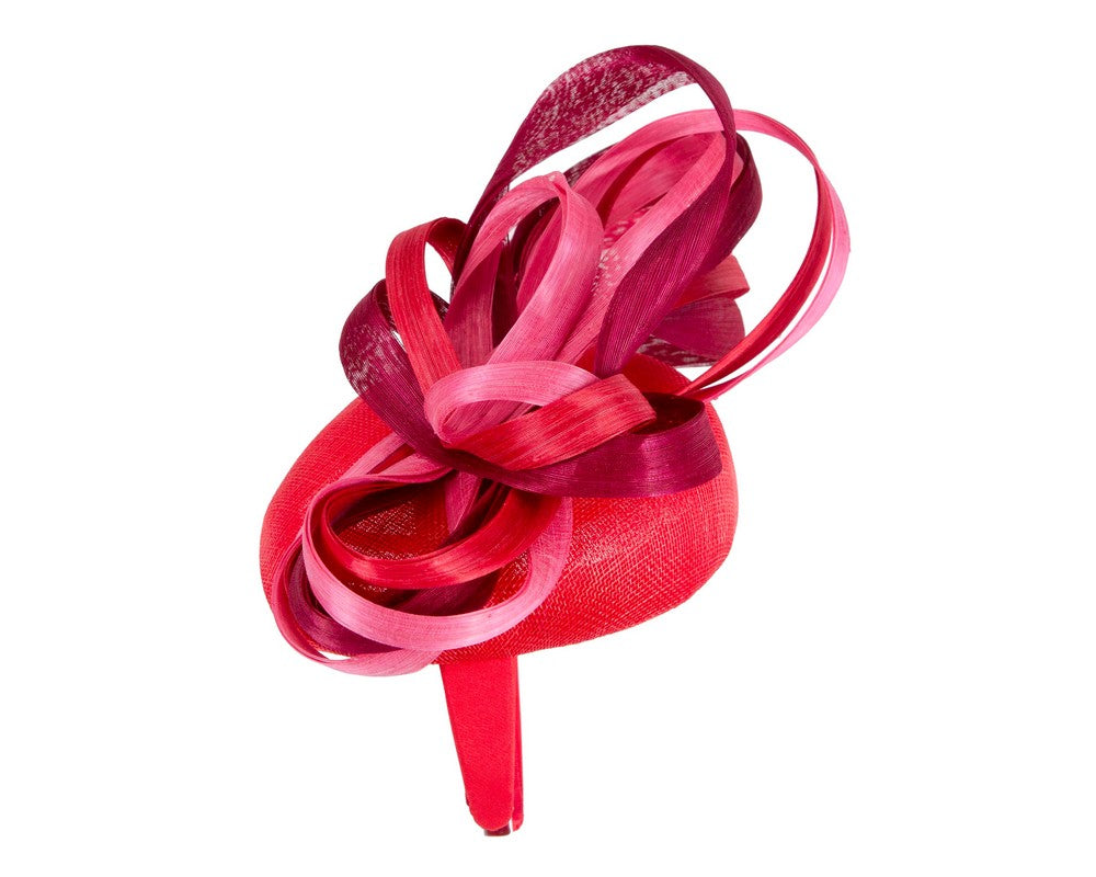 Exclusive multi-colored pillbox fascinator by Fillies Collection