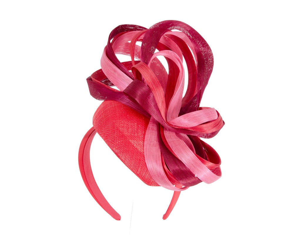 Exclusive multi-colored pillbox fascinator by Fillies Collection