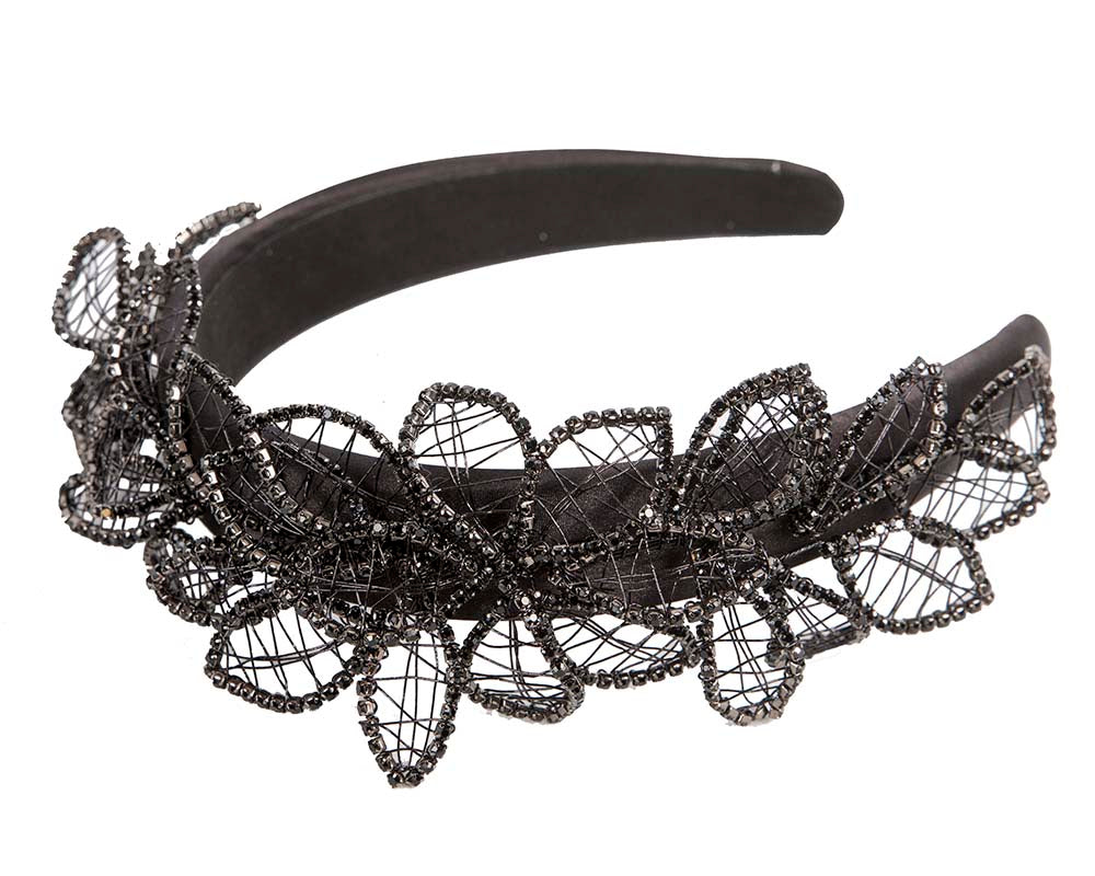 Fashion black fascinator headband by Fillies Collection-2